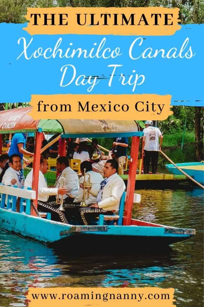 Visiting the ancient Xochimilco canals just outside of Mexico City makes a perfect day trip #daytrip #Xochimilcocanals #Xochimilco #mexico #visitmexico