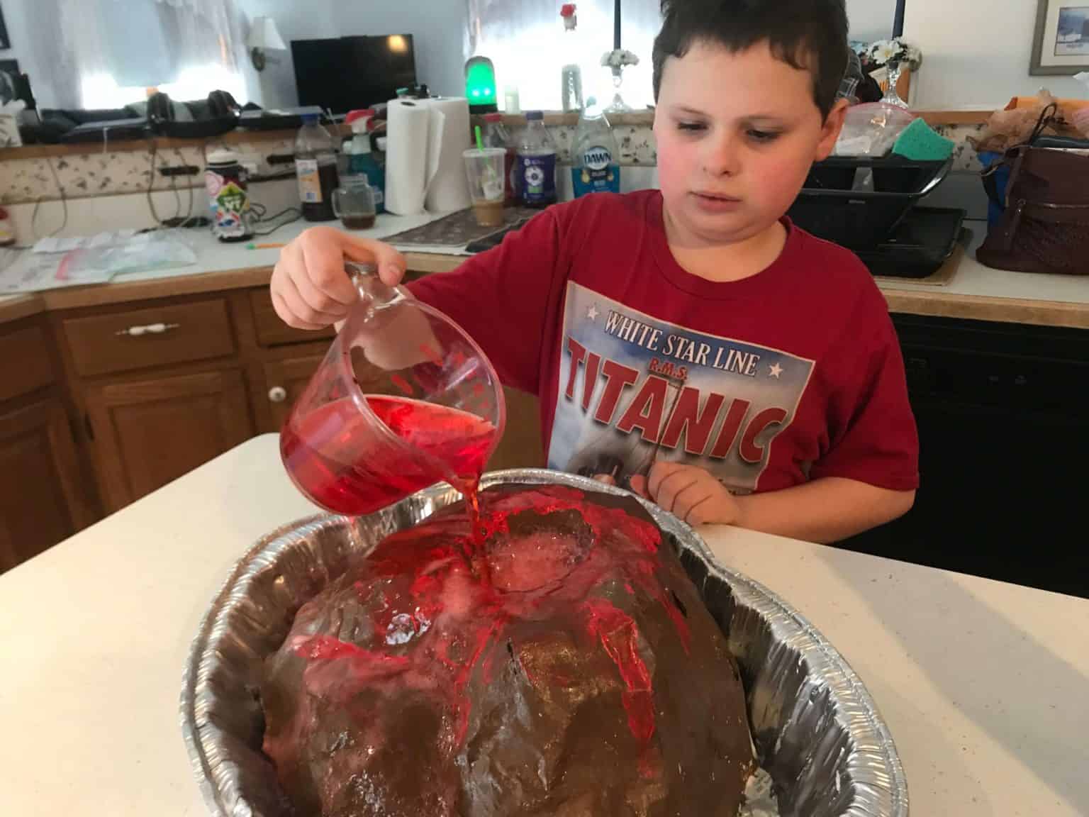 How to Make a Paper Mache Erupting Volcano with Kids