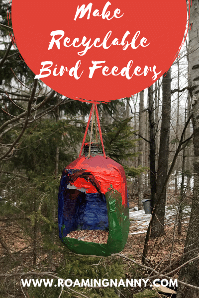Welcome Spring and make your own recyclable bird feeders! Kids will have fun and the birds will love stopping by your house again and again.