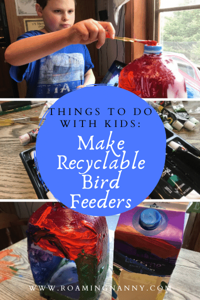 Welcome Spring and make your own recyclable bird feeders! Kids will have fun and the birds will love stopping by your house again and again.