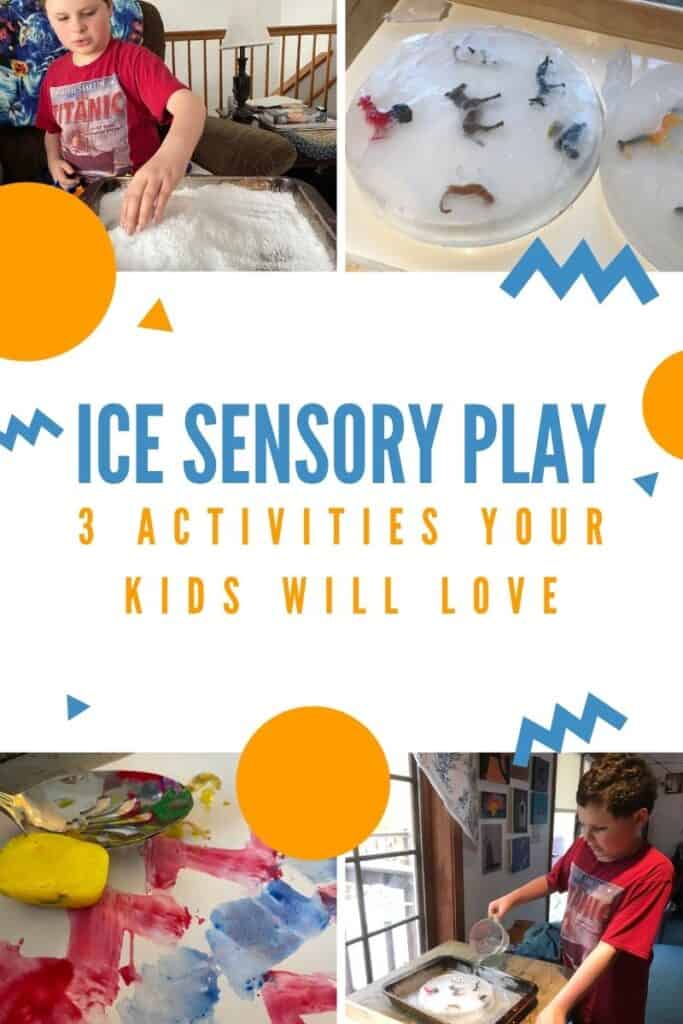 Over the years I've come up with many sensory activities for my friend with autism. Here are 3 of his favorite ice sensory play activities.