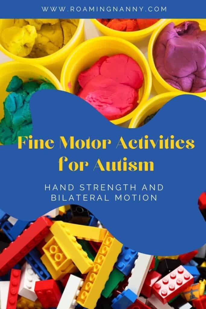 Incorporating fine motor activities for Autism into a daily routine will help develop hand strength and bilateral motion. I hope my tips can help the person in your life that has Autism.